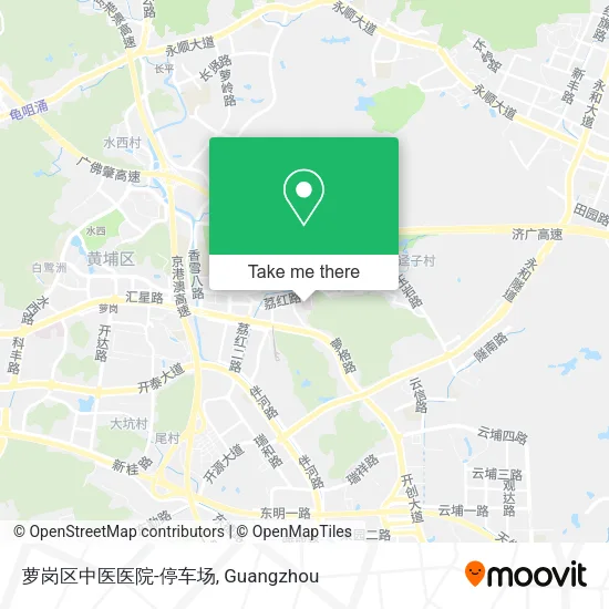 萝岗区中医医院-停车场 map