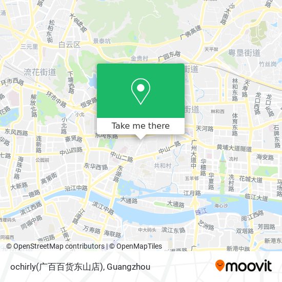 ochirly(广百百货东山店) map