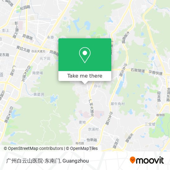 广州白云山医院-东南门 map