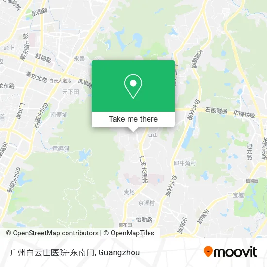 广州白云山医院-东南门 map