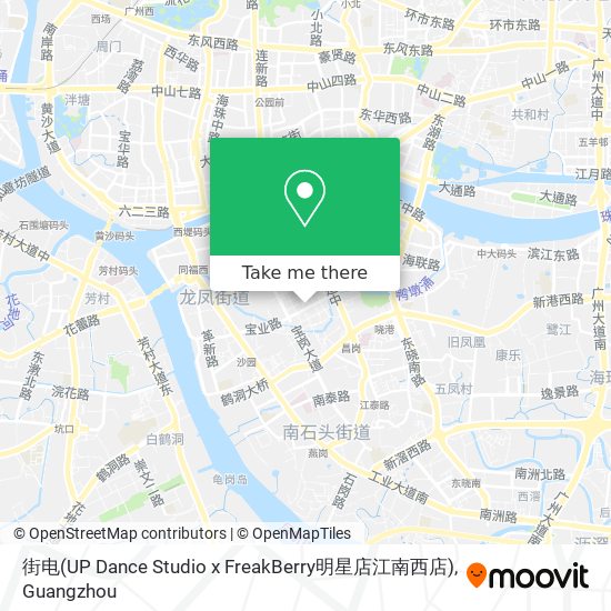 街电(UP Dance Studio x FreakBerry明星店江南西店) map