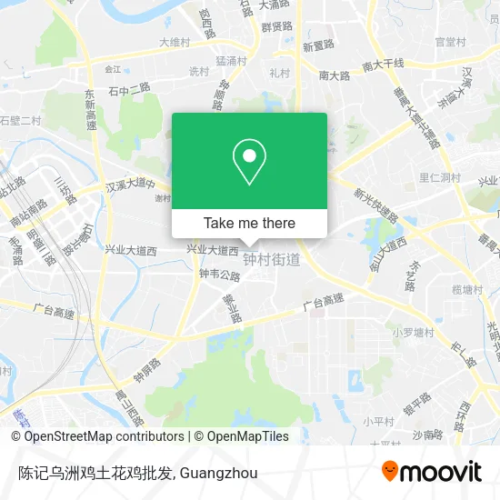 陈记乌洲鸡土花鸡批发 map