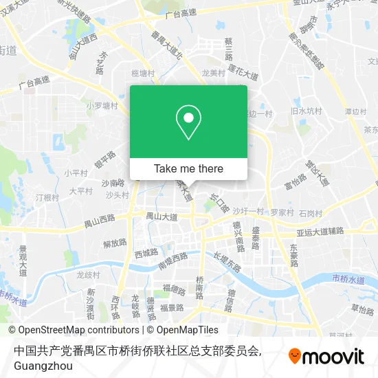 中国共产党番禺区市桥街侨联社区总支部委员会 map