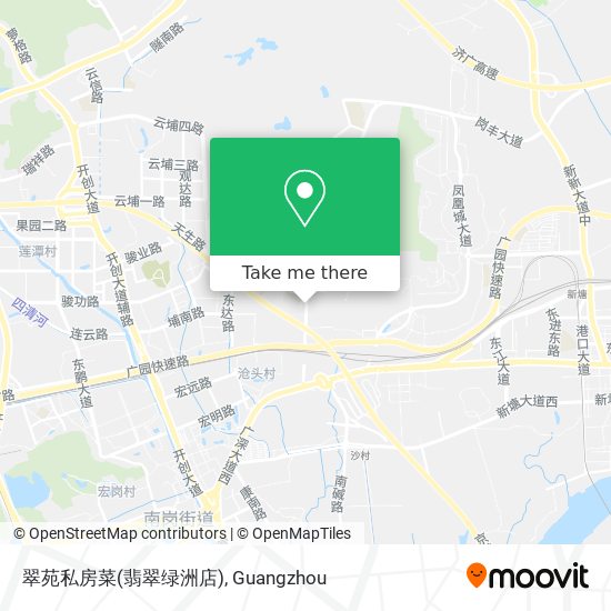 翠苑私房菜(翡翠绿洲店) map