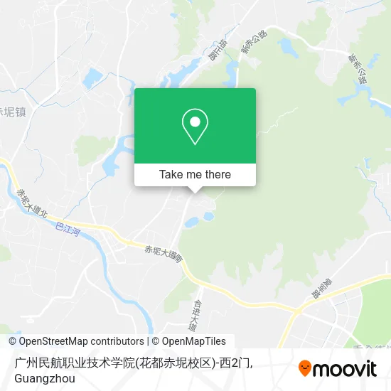 广州民航职业技术学院(花都赤坭校区)-西2门 map