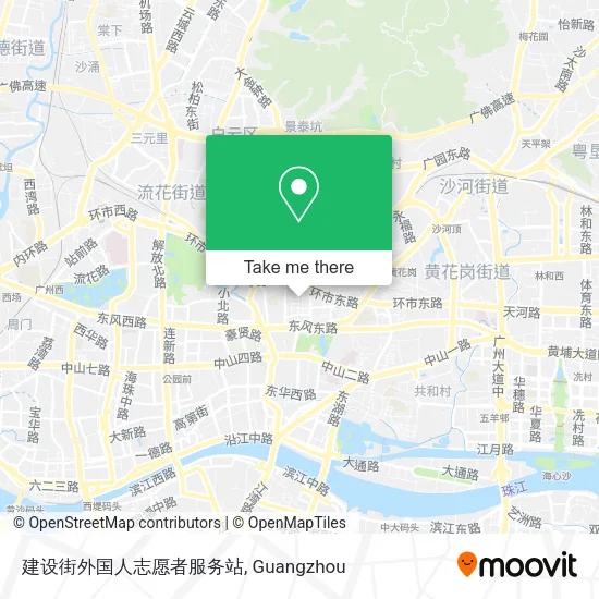 建设街外国人志愿者服务站 map