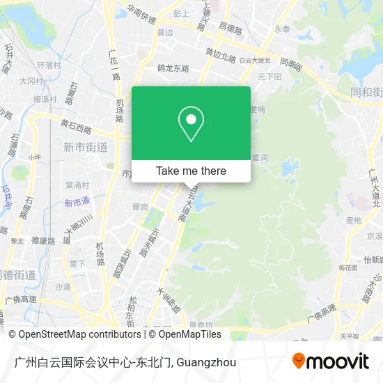 广州白云国际会议中心-东北门 map