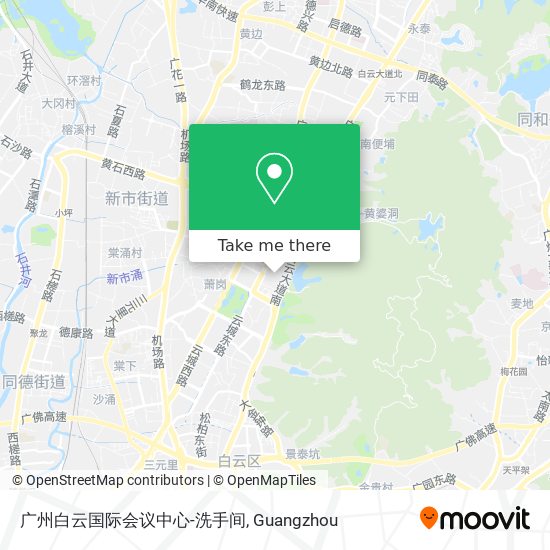 广州白云国际会议中心-洗手间 map