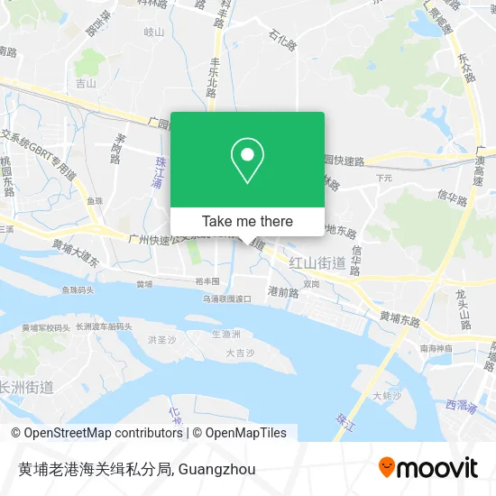 黄埔老港海关缉私分局 map