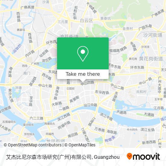 艾杰比尼尔森市场研究(广州)有限公司 map