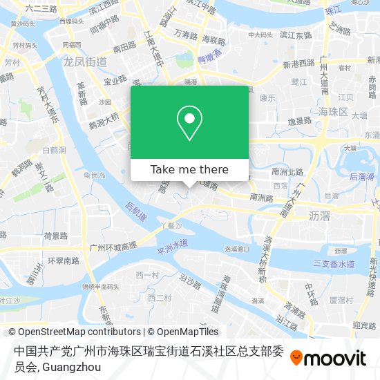 中国共产党广州市海珠区瑞宝街道石溪社区总支部委员会 map