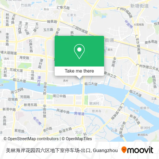 美林海岸花园四六区地下室停车场-出口 map