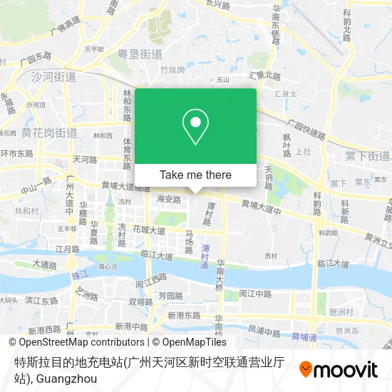 特斯拉目的地充电站(广州天河区新时空联通营业厅站) map