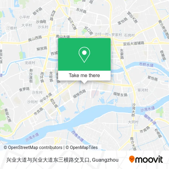 兴业大道与兴业大道东三横路交叉口 map