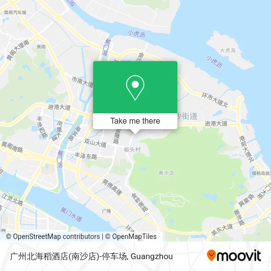 广州北海稻酒店(南沙店)-停车场 map