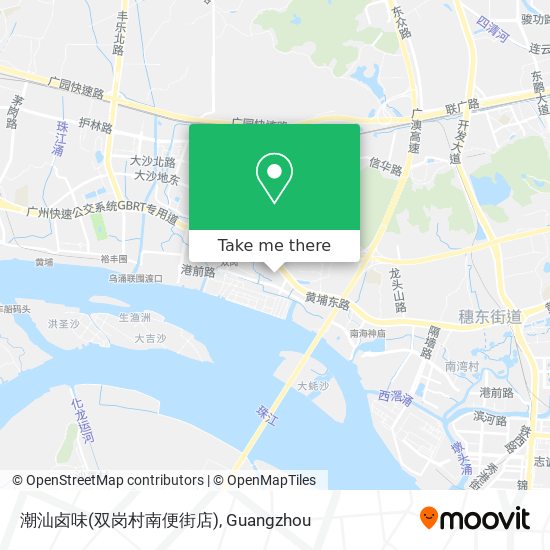 潮汕卤味(双岗村南便街店) map