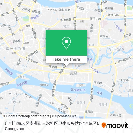 广州市海珠区南洲街三滘社区卫生服务站(池滘院区) map
