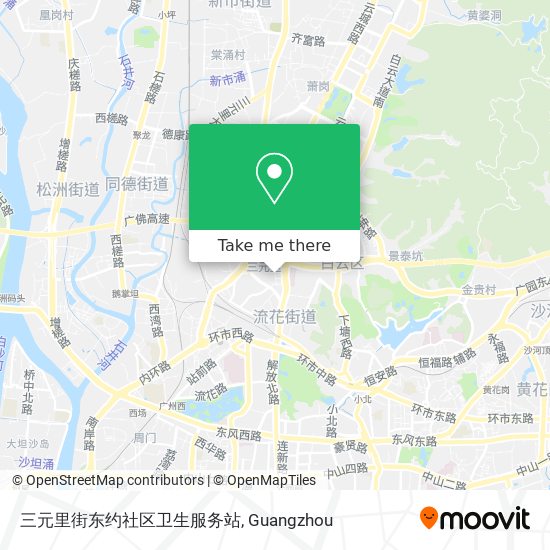 三元里街东约社区卫生服务站 map