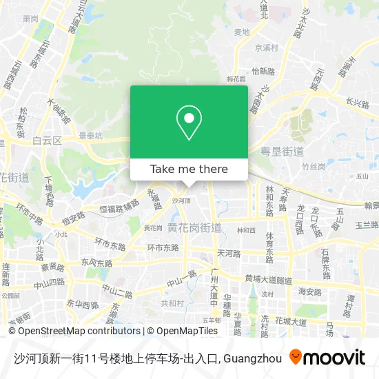 沙河顶新一街11号楼地上停车场-出入口 map