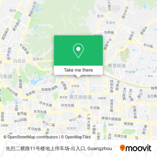先烈二横路11号楼地上停车场-出入口 map