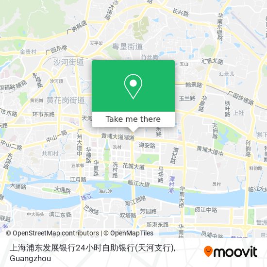 上海浦东发展银行24小时自助银行(天河支行) map