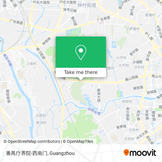 番禺疗养院-西南门 map