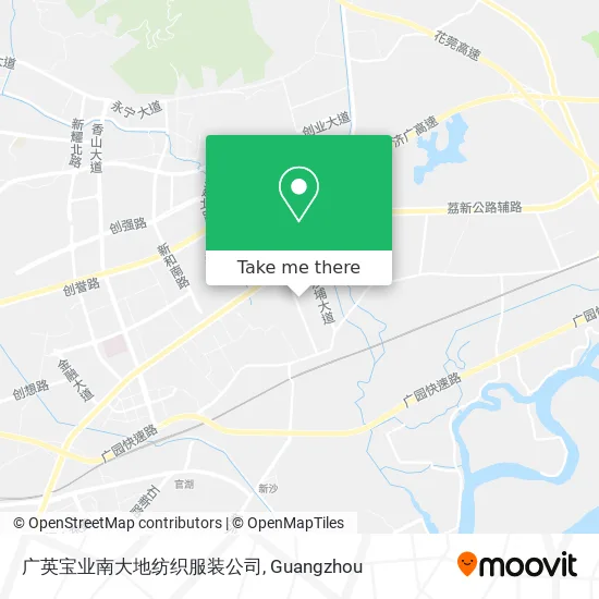 广英宝业南大地纺织服装公司 map