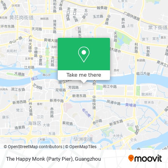 The Happy Monk (Party Pier) map