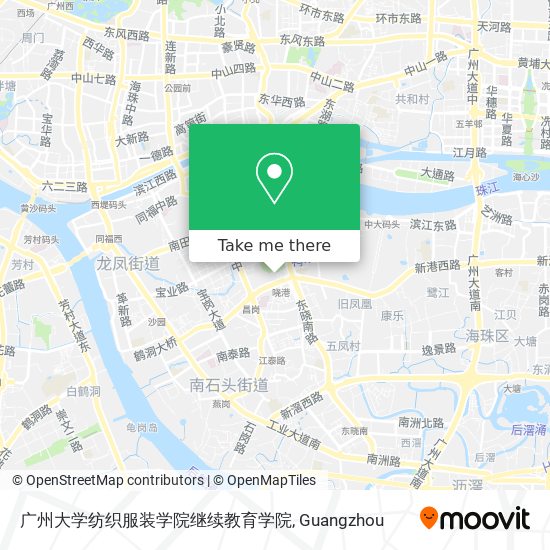 广州大学纺织服装学院继续教育学院 map