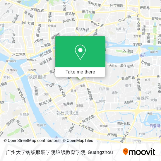 广州大学纺织服装学院继续教育学院 map