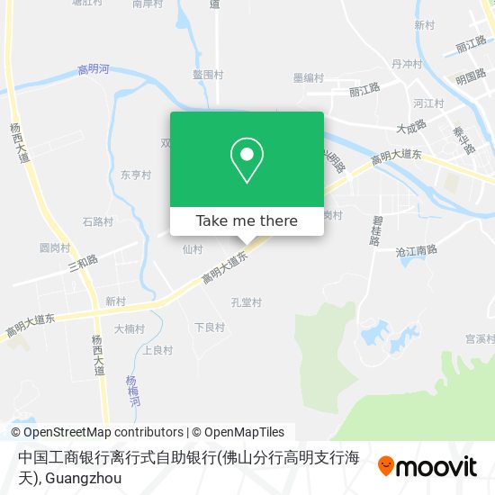 中国工商银行离行式自助银行(佛山分行高明支行海天) map