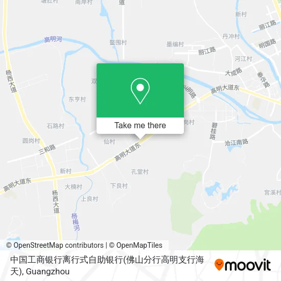 中国工商银行离行式自助银行(佛山分行高明支行海天) map