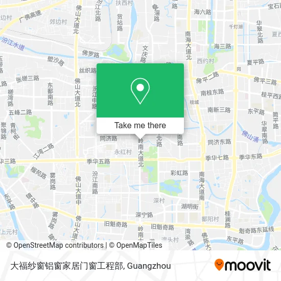 大福纱窗铝窗家居门窗工程部 map