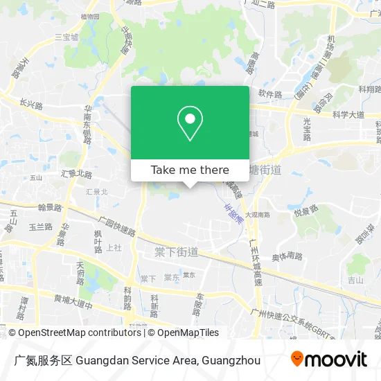 广氮服务区 Guangdan Service Area map