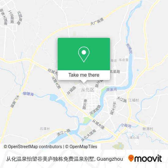 从化温泉怡望谷美庐独栋免费温泉别墅 map