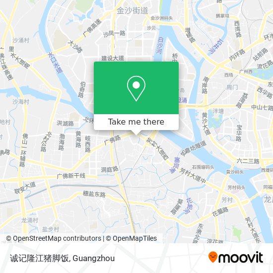 诚记隆江猪脚饭 map