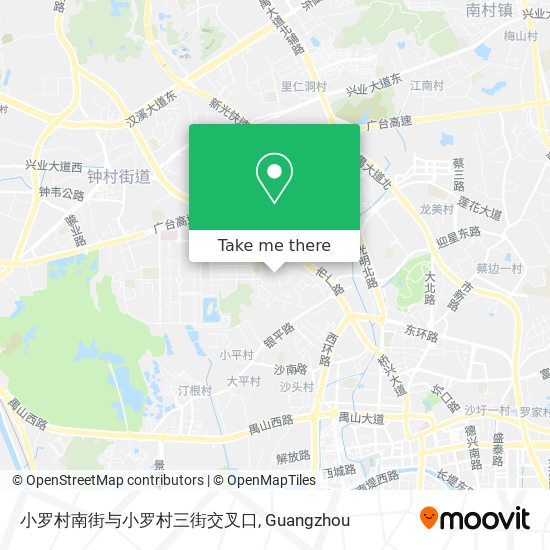 小罗村南街与小罗村三街交叉口 map