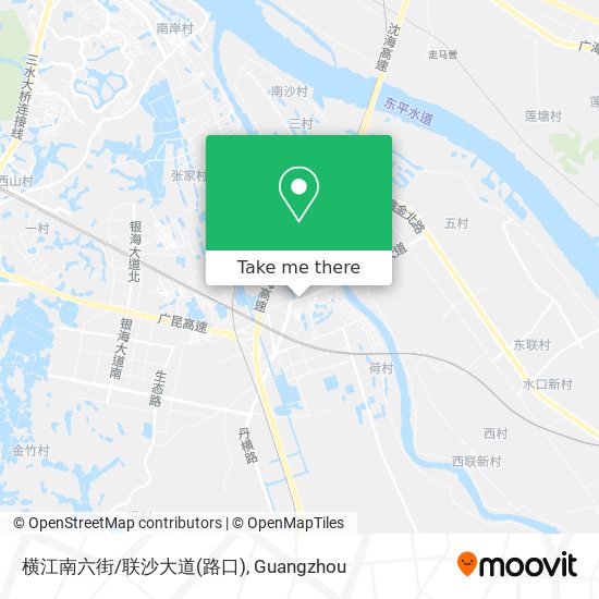 横江南六街/联沙大道(路口) map