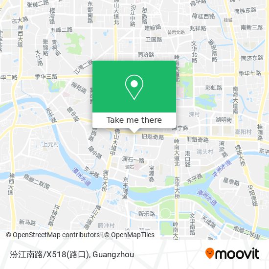 汾江南路/X518(路口) map