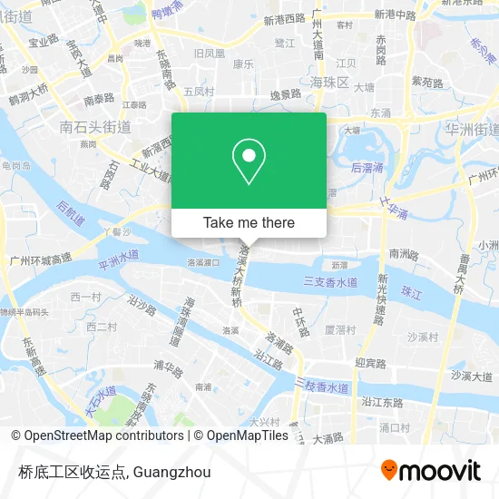 桥底工区收运点 map