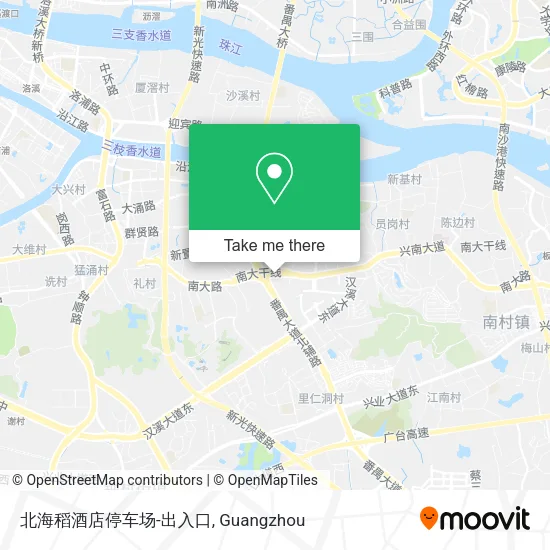 北海稻酒店停车场-出入口 map