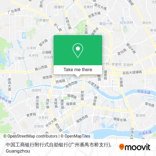 中国工商银行附行式自助银行(广州番禺市桥支行) map