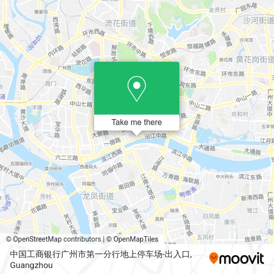 中国工商银行广州市第一分行地上停车场-出入口 map