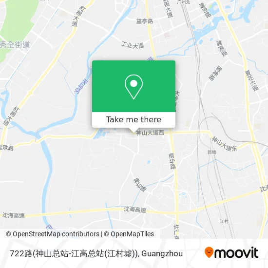 722路(神山总站-江高总站(江村墟)) map