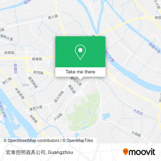 宏泰照明器具公司 map