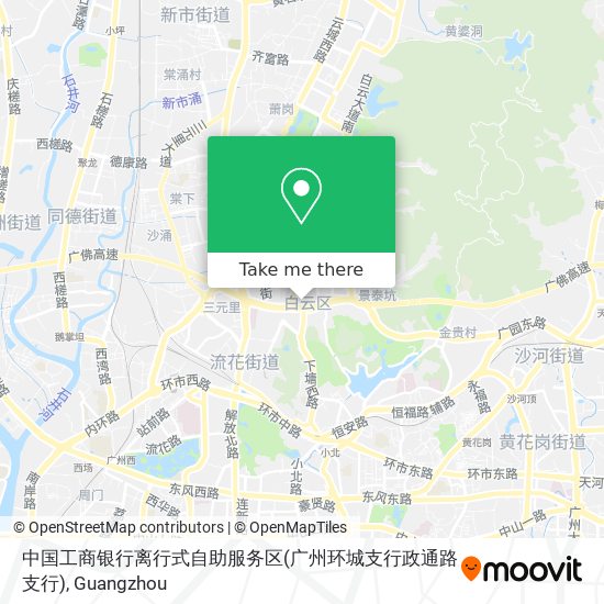 中国工商银行离行式自助服务区(广州环城支行政通路支行) map