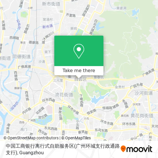 中国工商银行离行式自助服务区(广州环城支行政通路支行) map