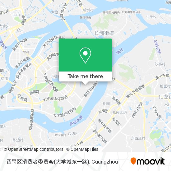 番禺区消费者委员会(大学城东一路) map