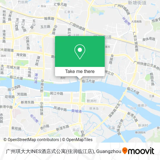 广州琪大大INES酒店式公寓(佳润临江店) map