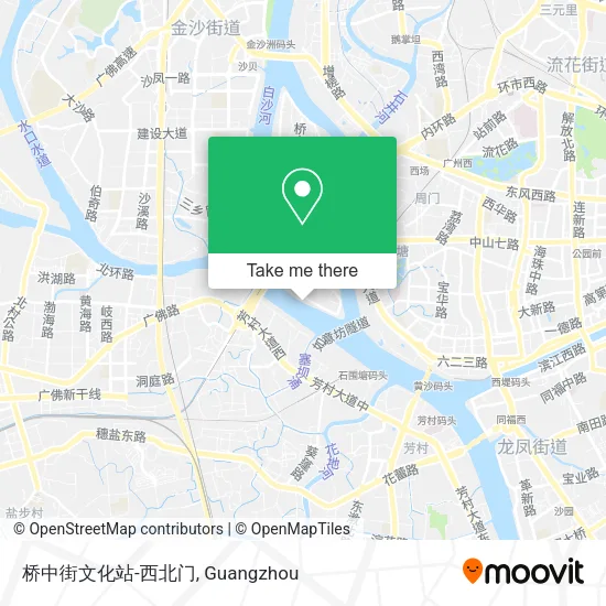 桥中街文化站-西北门 map
